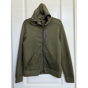 UNTUCKIT Men’s Rivera Stretch Sweatshirt Hoodie Jacket Sz S Hunter Green Outdoor